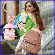 Pinguim Chaveiro Masculino Feminino Moda Chaveiros Festa Favor Bonito Casal Para Escola Em Casa Viagem coelmy