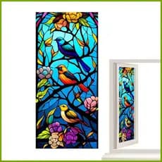 Película De Privacidade Para Janelas Pintura Colorida Grampos Decorativos Removíveis Decalques Estático Adesivo De Vidro lrnbr