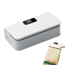 Selador De Saco Portátil 2 Em 1 , E Cortador De Chip A Vácuo , Ímã De Geladeira , Controle Inteligente De Temperatura De