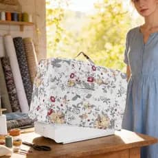 Capa Para Máquina De Costura Boho Floral , Transportadora Serger , Proteção Doméstica Viagens Internas lrnbr