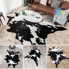 Tapete De Vaca Estilo Moderno De Simulação Irregular Para Quarto/Sala De Estar/Casa