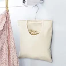 Suporte De Pino Para Roupas De Lavanderia Suspensa Portátil-Bolsa Organizadora De Armazenamento Casa Ao Ar Livre