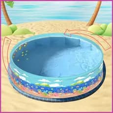 Piscinas Infantis Para Quintal PVC Dobrável Portátil Não Inflável Piscina De Banho Infantil Crianças Meninos Meninas Ver