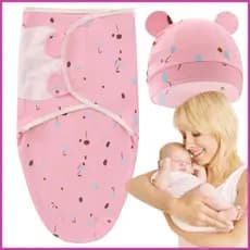 Swaddle Cobertor Para s Bonito Respirável Cobertores Com Chapéu Bebê Swaddles Confortáveis Crianças 0-1 kerimy