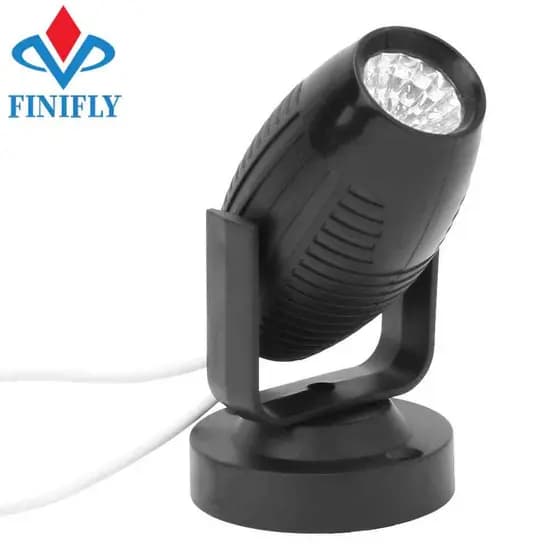 Holofote LED De Palco 85-265V 360 Graus KTV Bar Party Spot Lamp Lâmpada Preta