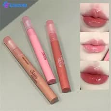 Gloss Labial PINKYFOCUS Suave e Não Irritante para os Lábios, Essência Segura, Gloss Labial Prático, Não Mancha os