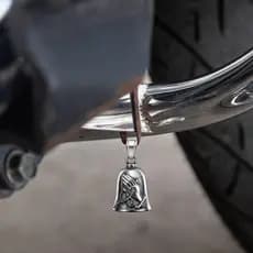 Porta-Chaves De Motocicleta Oração Mão Guardião Sino Da Sorte Boa De Motociclista 3D iadbr Ia