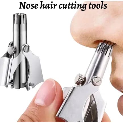 Aparador Manual De Pelos Do Nariz , Portátil , Aço Inoxidável , Para Homens , Orelha , Remoção Corte Lavável