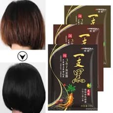 MEIDU Trial Pack 30g Shampoo De Tintura De Cabelo De Cor Natural E Cobertura Fortemente Cabelos Grisalhos Beleza Uma Lav