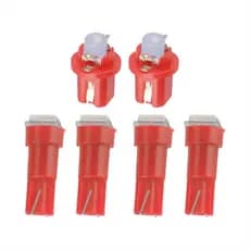 6 Pçs Carro Vermelho Led Speedo Calibre Painel De Instrumentos Traço Luz Lâmpada Apto Para Land Rover Defender 90 110 TD