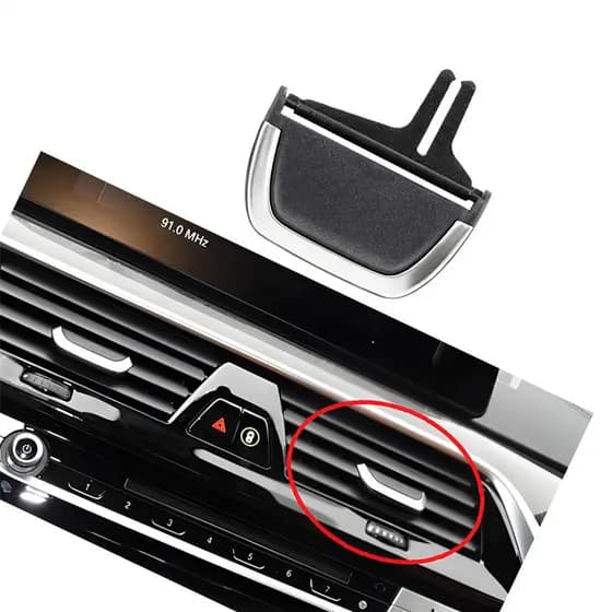 Médio Direito AC Ventilação Guia Grade Ar Condicionado Saída Paddle Clipe Apto Para BMW Série 5 G30 6GT G32
