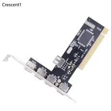 Crescent1 Speed 480Mbps Para 5 Portas USB 2.0 Placa Expansão 4 Externa 1 Interna