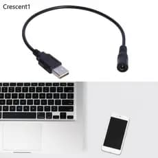 Crescent1 USB2 0 Tipo-A Para 5521mm Carregamento DC5Volt Fonte Alimentação Tomada Adaptador Conversor C