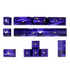 12PCS PBT Keycaps 5 Lados Dye-sub Para 6 25U Space ESC Enter Direction Keys OEM
