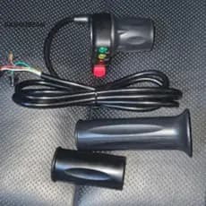 Acelerador De Bicicleta Elétrica 36/48V Com Interruptor , Display De Energia , Travamento Automático , Controle De Veloc