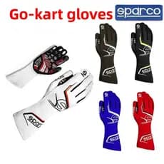 SPARCO High-End Kart Car Respirável Costura Externa Luvas Antiderrapantes de Silicone