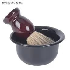 [lovego] Tigela De Barbear De Plástico , Copo , Escova Limpeza Facial Sabão , Conjunto De Ferramentas BR