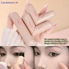 { CARDA } Caneta Para Carimbo De Delineador Natural De Secagem Rápida Delineadora Dupla Preguiçosa Líquida À Prova D'águ