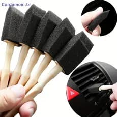 { CARDA } Escova De Limpeza De Ventilação De Ar Condicionado De Carro , Esfrega Universal De Detalhes Interiores [BR]