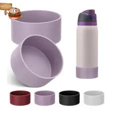 sun Silicone Garrafa De Água Protetor Inferior Lavável Antiderrapante 1 Pçs Se Encaixa 24oz 32oz Garrafas Para Acampamen
