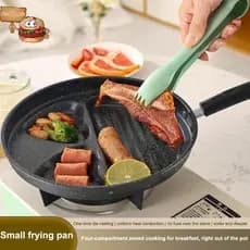 sun Ovo Hambúrguer Frigideira Antiaderente Alça De Madeira Panelas Domésticas Para Frito Panqueca Adequado Todos Os Fogõ
