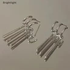 [Brightlight] 1 Par Zoro Anime Brincos Mulheres Homens Cosplay Joias Moda Falso Triplo Brinco Pendurado Longo [BR]
