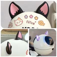 PFG Capacete Da Motocicleta Decorações De Orelha Acessório Para Scooter Adesivo Moto Skate Ciclismo FG