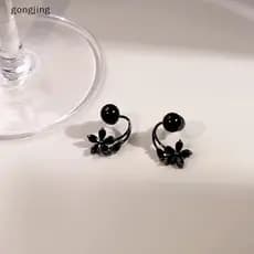 gongjing Vintage Zircão Flor Pérola Brincos Para Mulheres Coreano Elegante Personalidade Festa De Casamento Jóias Presen