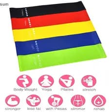 [sum] Faixas Elásticas De Resistência Academia Yoga Exercício Fitness Treino Stretch BR