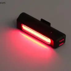 [sum] Bicicleta COB Lanterna Traseira Mountain Bike Farol USB Recarregável Luz De Advertência Noturna De Estrada BR