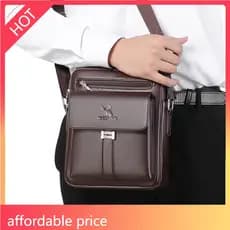 LA2M-1Pcs Bolsa Crossbody De Ombro Masculina Vintage Vertical Business Casual , Para Pai/Aniversário