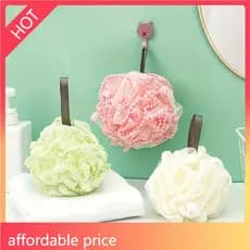 LA2M-1 Pc Banho Flor Espuma Esponja Bolha Wisp Para O Corpo Macio Chuveiro Malha Bola Pele Mais Limpa Ferramentas De Lim
