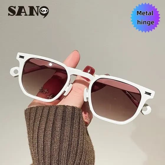 Nova Moda Polígono Retro Pequeno Quadro Óculos De Sol Para Homens E Mulheres Proteção UV Protetor Solar Tons Dirigir Ao