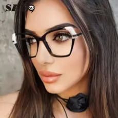 Lentes Substituíveis Europeu Americano Oversized Cor Combinando Óculos De Sol Irregulares Para Mulheres Y2K Streetwear V