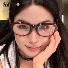 Lentes Substituíveis Estilo Japonês Masculino Anti-Azul Óculos Lente Substituível Diário Computador Escritório Wear Eyew