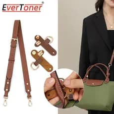 EverToner Pulseira De Couro PU Para Longchamp , Bolsa Pequena , Acessórios De Transformação , Alça De Ombro Sem Perfuraç