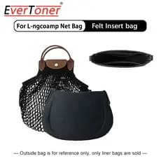 EverToner Bolsa De Inserção De Forro De Feltro Para Malha L-champ Suporte Viagem Organizador De Portátil