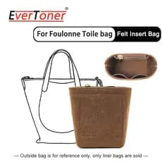 EverToner Forro De Bolsa De Feltro Macio , Inserção Modeladora Para Alça Longa Champ Foulonne , Crossbody , Armazenament