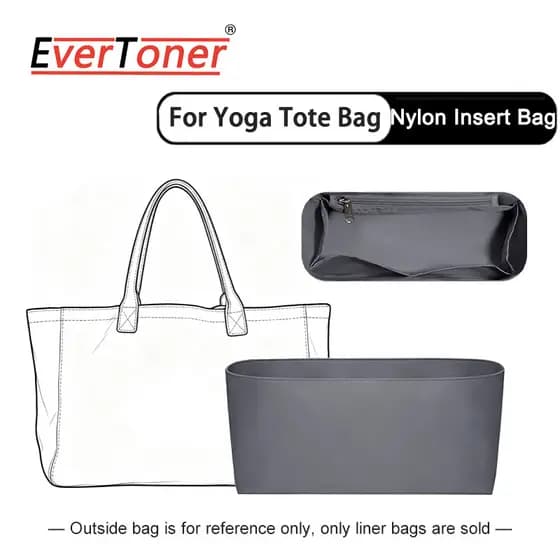 EverToner Bolsa De Nylon À Prova D'água , Forro De Inserção , Ajuste Personalizado , Sacola De Ioga , Leve Com Vários Co