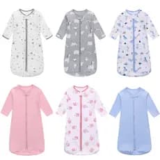Saco De Dormir De Manga Comprida Para Bebês , Com Zíper 0-18M
