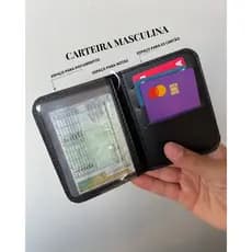 carteira masculina couro/porta cartão/carteira masculina/carteira