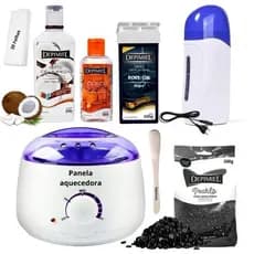 Kit Depilaçao Cera Negra Depimiel Panela Elétrica Completo Nº12