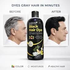 Shampoo Tonalizante Tintura Preta 500ML Kaissara - Cabelos Pretos Unissex