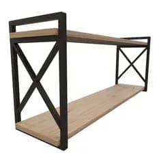 Prateleira 90 cm Estilo Industrial - Suporta 30 kg
