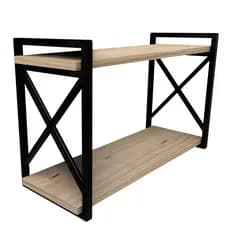 Prateleira Decorativa modelo x Estilo Industrial com 20cm de profundidade e 60 de comprimento