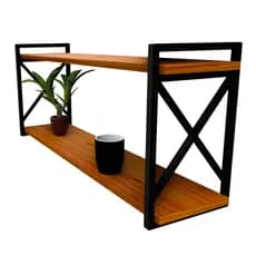 Prateleira Estilo Industrial utilitária e decorativa 20x70cm