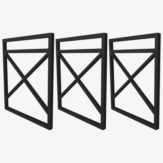 Suporte Para Prateleira Estilo Industrial 25/30cm - 3 Unidades