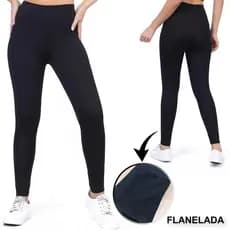 Calça Legging Feminina Flanelada Grossa 320 Cintura Alta