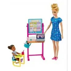 Barbie Loira Profissões Professora Com Acessórios DHB63 Mattel