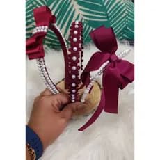 kit 3 Tiaras de cabelo Florzinha perolas varias cores Acessórios de cabelo  Rabico infantil